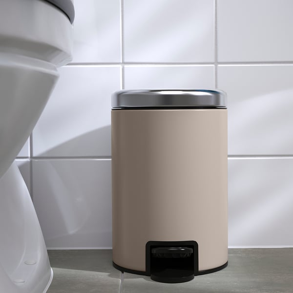 EKOLN Trash can, beige, 3 l