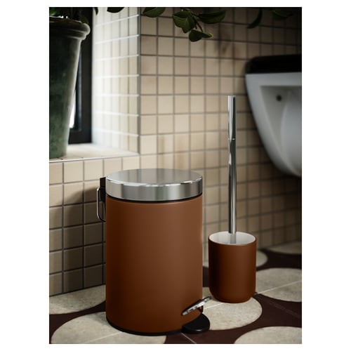 EKOLN trash can, brown, 3 l (1 gallon) IKEA