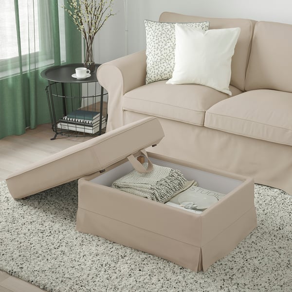 EKTORP ottoman, Hallarp beige IKEA