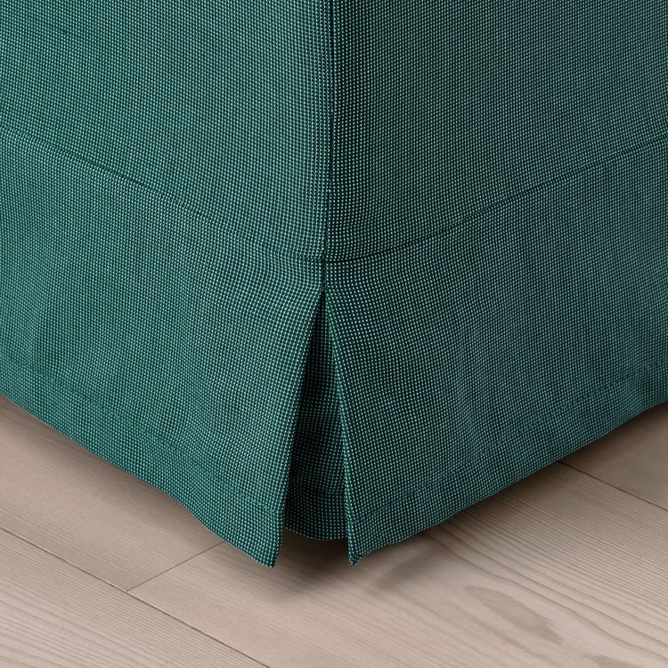 EKTORP ottoman, Totebo dark turquoise IKEA