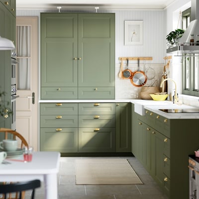 ENERYDA Cup cabinet pull, brass color, 89 mm