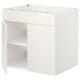 ENHET Base cabinet for cooktop w door, white, 80x62x75 cm