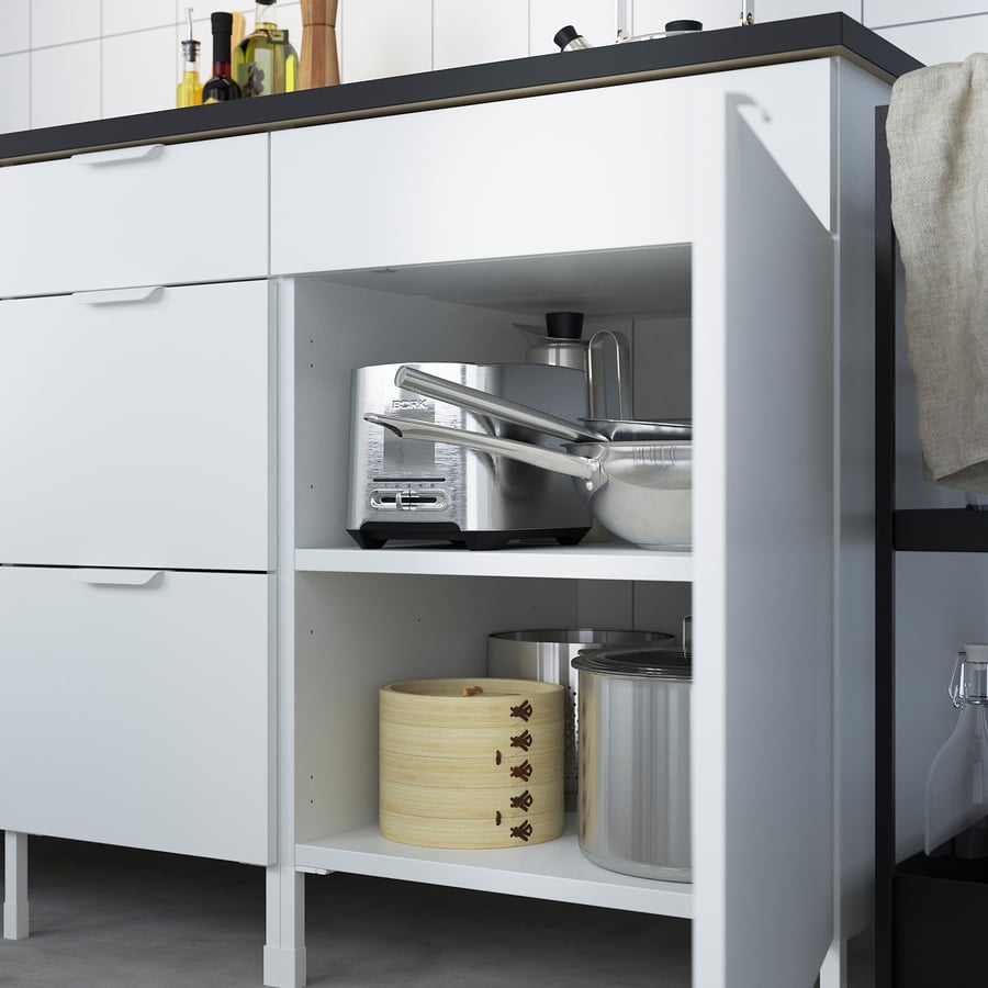 ENHET base for cooktop, white, 60x60x75 cm (24x24x30") IKEA