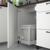 ENHET Kitchen, anthracite/white, 103x63.5x216.5 cm