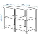 ENHET Kitchen island, white, 123x63.5x85.5 cm