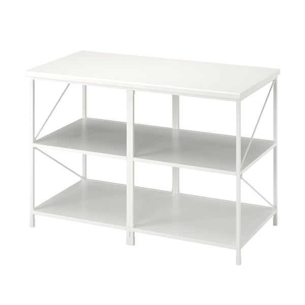 ENHET Kitchen island, white, 123x63.5x85.5 cm