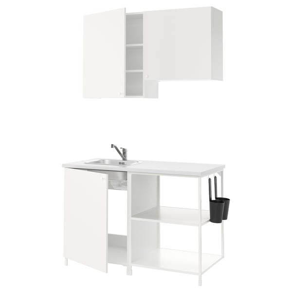 ENHET Kitchen, white, 123x63.5x216.5 cm