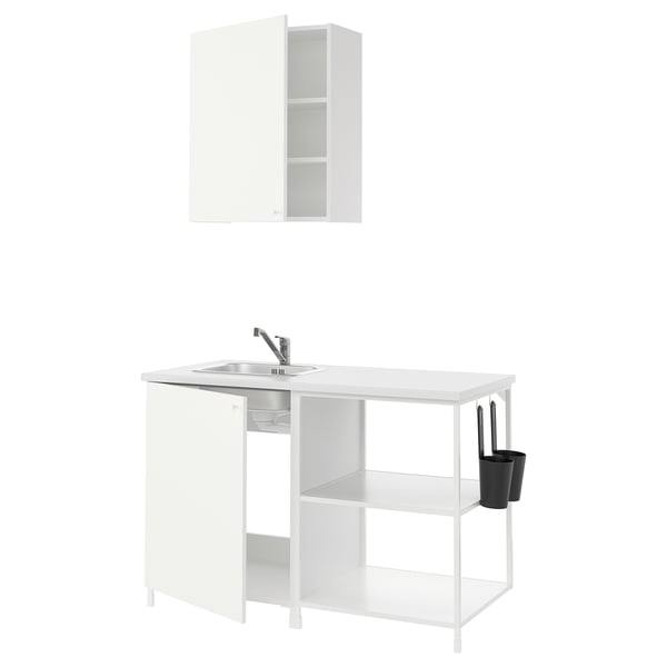 ENHET Kitchen, white, 123x63.5x216.5 cm