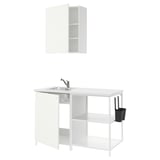 ENHET Kitchen, white, 123x63.5x216.5 cm