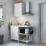 ENHET Kitchen, white, 123x63.5x222 cm