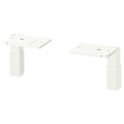 ENHET Legs f cabinet, white, 7.0 cm