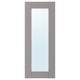 ENHET Mirror door, gray frame, 30x75 cm