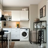 ENHET Storage combination, anthracite, 160x30x129 cm