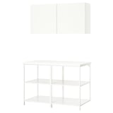 ENHET Storage combination, white, 123x63.5x201.5 cm