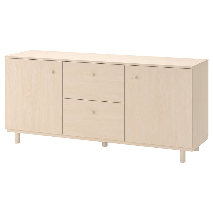 ERSNÄS sideboard, birch effect, 180x79 cm (707/8x311/8") IKEA