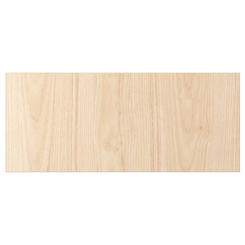 Light ash-textured wooden front panel, sleek and rectangular, part of the FÄNRIK series.