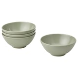FÄRGKLAR Bowl, matte green, 12 cm