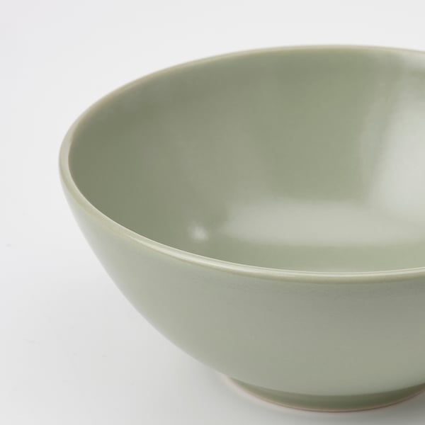 FÄRGKLAR Bowl, matte green, 12 cm