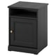 FÅGELFJÄLLET Nightstand, black oak effect, 42x41x56 cm