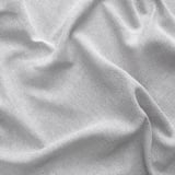 FJÄDERMOTT Curtains, 1 pair, white/gray/with heading tape, 145x250 cm