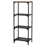 FJÄLLBO Shelf unit, black, 51x136 cm