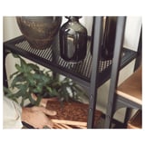 FJÄLLBO Shelf unit, black, 51x136 cm