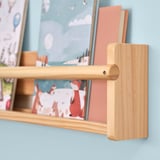 FLISAT Wall storage, light white stained pine, 70x9x16 cm
