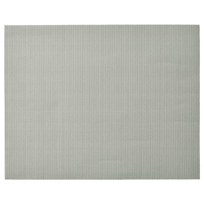 FLYGFISK Place mat, light gray, 38x30 cm