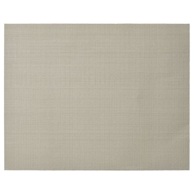 FLYGFISK Placemat, light beige, 38x30 cm