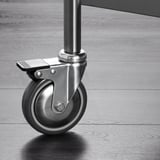 FLYTTA Kitchen cart, stainless steel, 98x57 cm