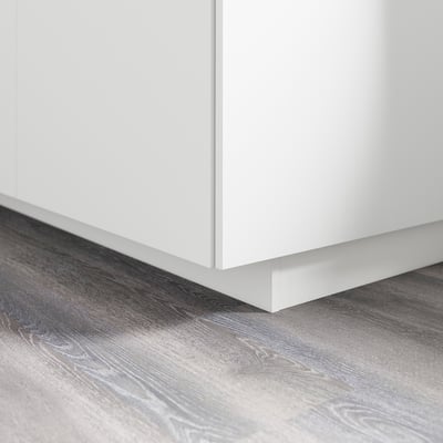 FÖRBÄTTRA Toekick, matte white, 220x8 cm