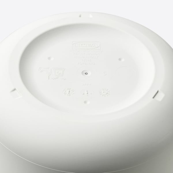 FÖRENLIG Plant pot, indoor/outdoor white, 19 cm