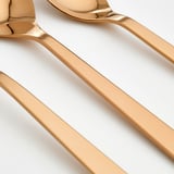 FÖRNUFT 18-piece flatware set, rose-gold color