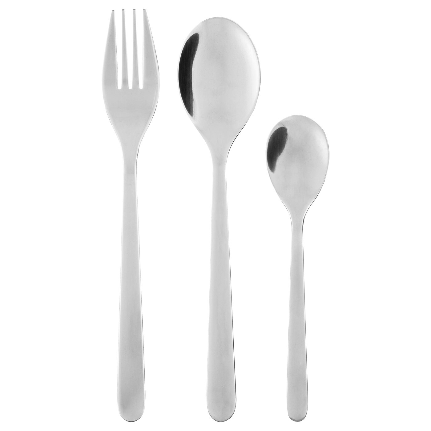 FÖRNUFT 18piece flatware set, stainless steel IKEA