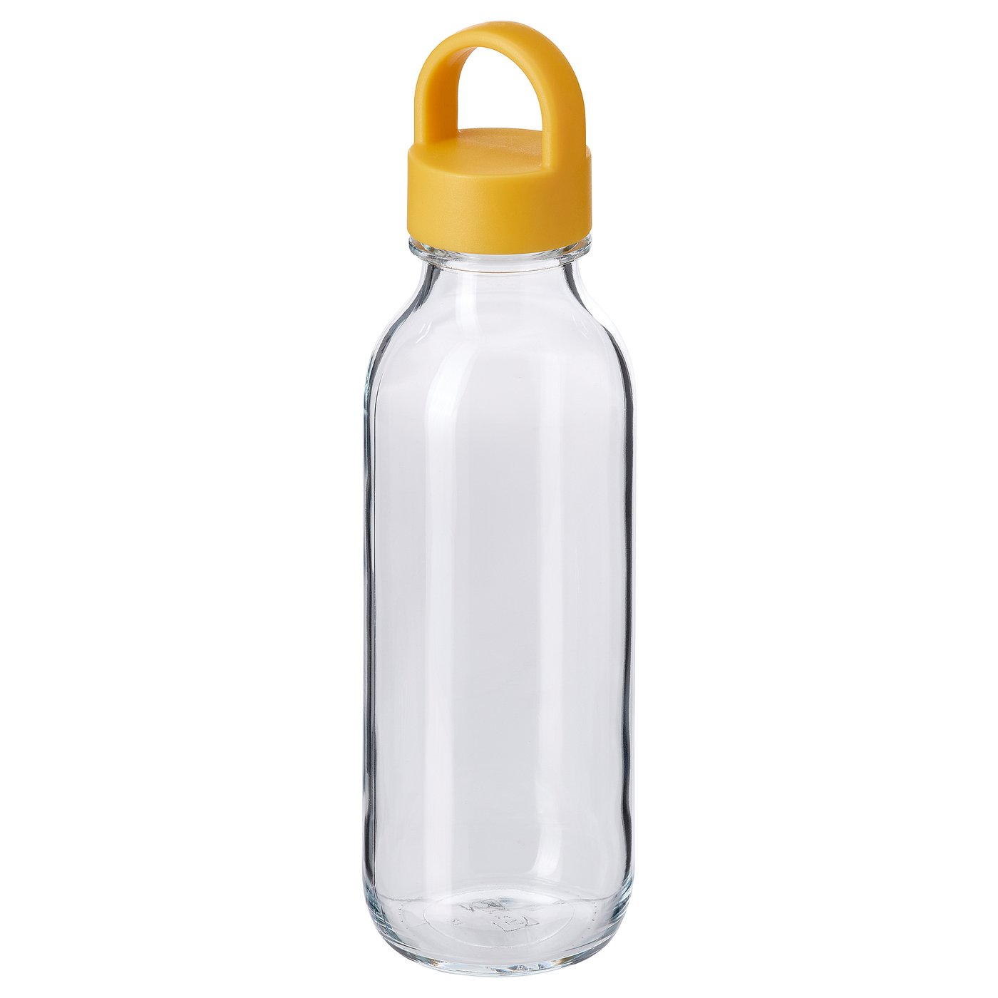 FORMSKÖN water bottle, clear glass/yellow, 0.5 l (17 oz) IKEA