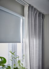 FRIDANS Black-out roller blind, white, 100x195 cm
