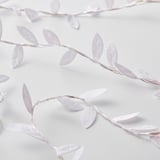 FRÖJDA LED string light with 40 lights, battery operated leaf/white
