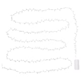 FRÖJDA LED string light with 40 lights, battery operated leaf/white