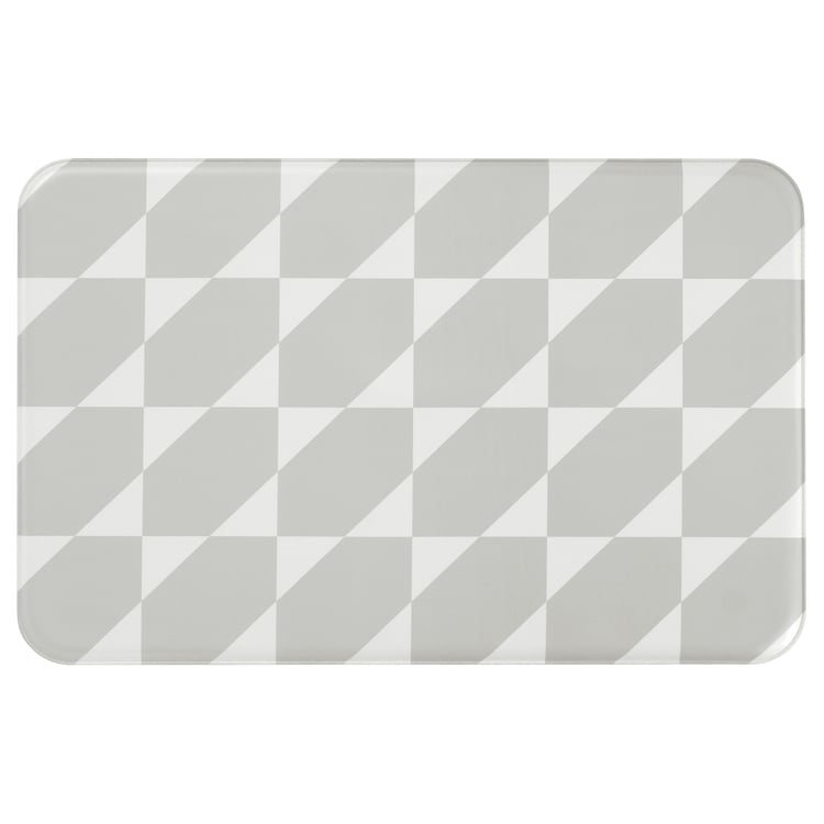 GÅNGPASSAGE kitchen mat, gray/white, 45x70 cm (1'6"x2'4") IKEA