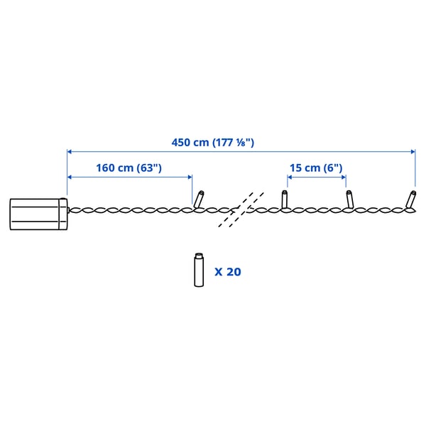 GETKÅL LED lighting chain