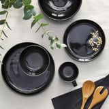 GLADELIG Plate, dark gray, 25 cm