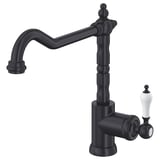 GLITTRAN Kitchen faucet, brushed black metal
