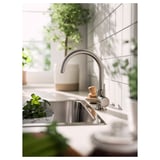 GLYPEN Faucet, stainless steel effect
