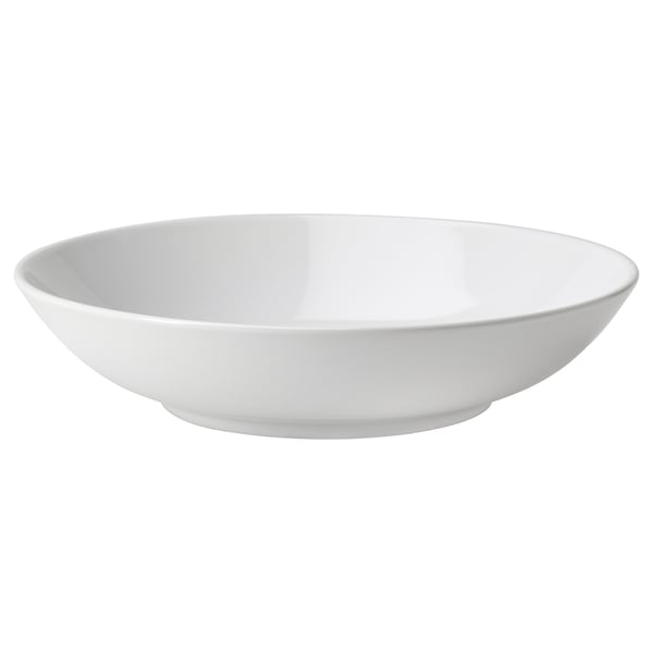 GODMIDDAG Deep plate/bowl, white, 23 cm