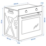 GÖRLIG Oven, Stainless steel