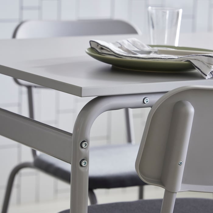 GRÅSALA table, gray/gray, 110x67x75 cm (431/4x263/8x291/2") IKEA