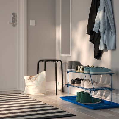 GREJIG / BAGGMUCK Hallway furniture, set of 3, blue