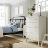 GULLABERG 6-drawer chest, white/anchor/unlock function, 89x48x122 cm