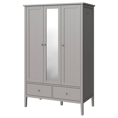 GULLABERG Wardrobe, gray, 128x64x201 cm