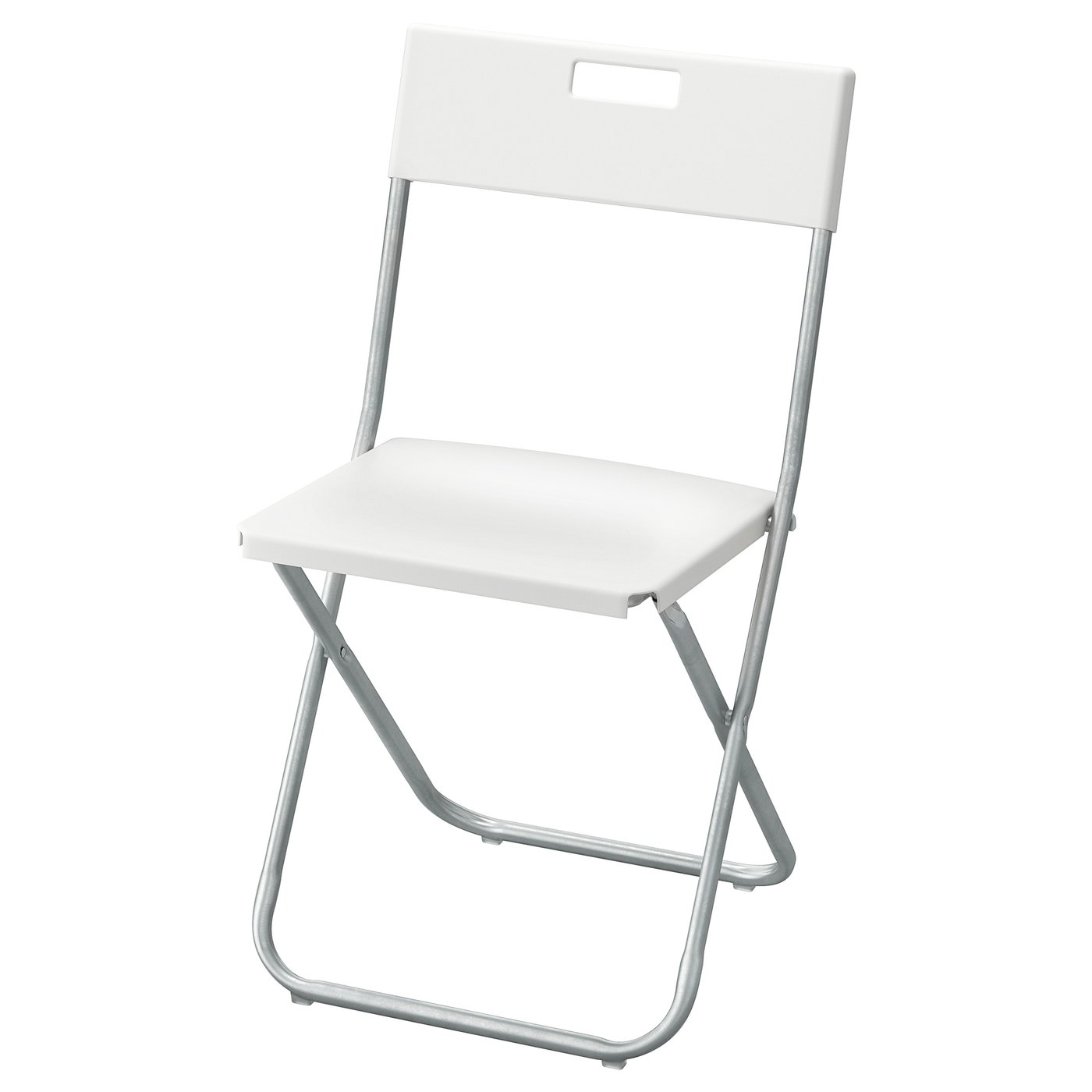 GUNDE folding chair, white IKEA